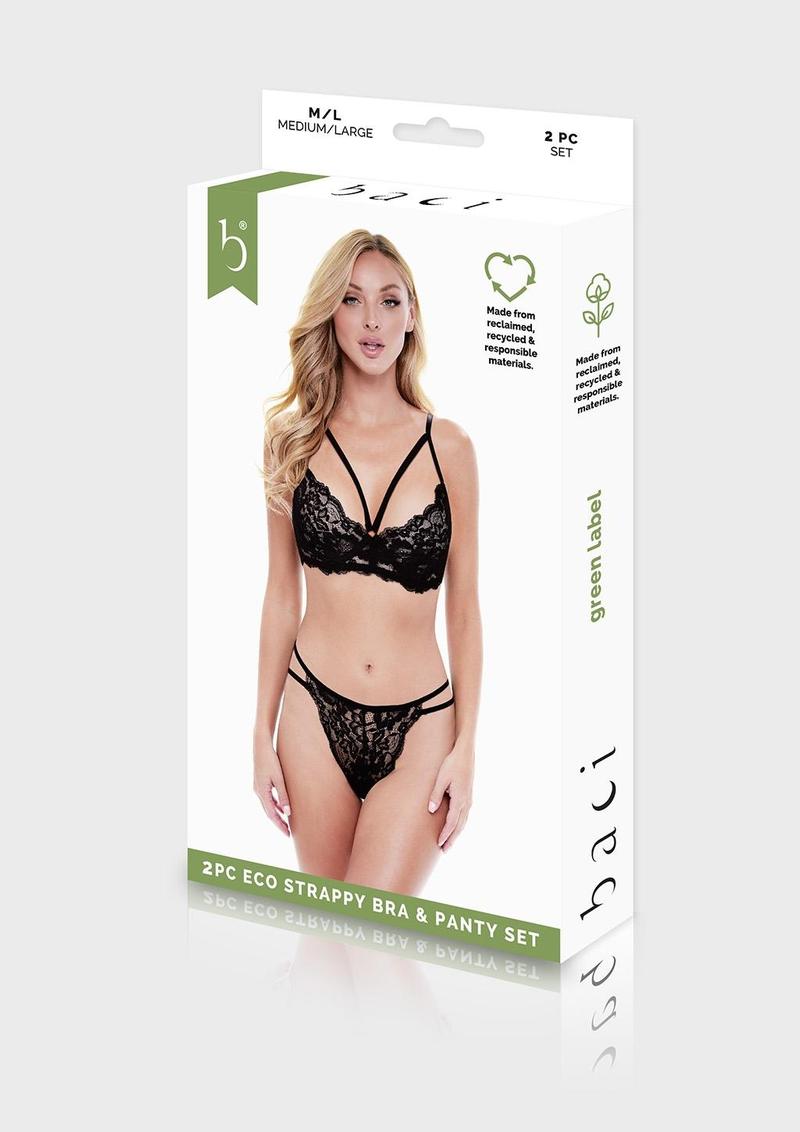 Two-Piece Eco Strappy Bra and Panty Set