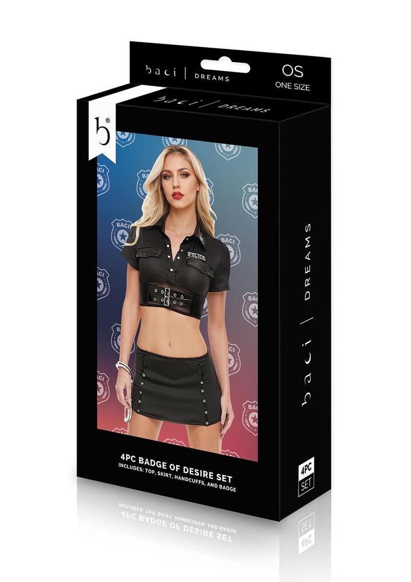 Badge Of Desire 4pc Set Black-Os
