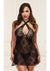 Criss Cross Mini Dress - Black - Medium/Small