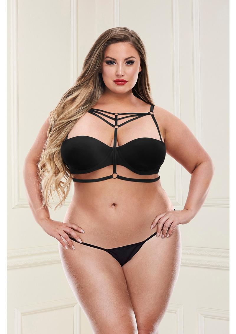 Sexy Strappy Bra Harness - Baci Lingerie display picture 1
