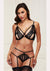 Strappy Garter - Black - Medium/Small - Set